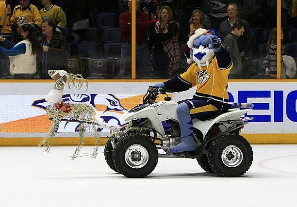 What is Nashville Predators mascot Gnash's salary?